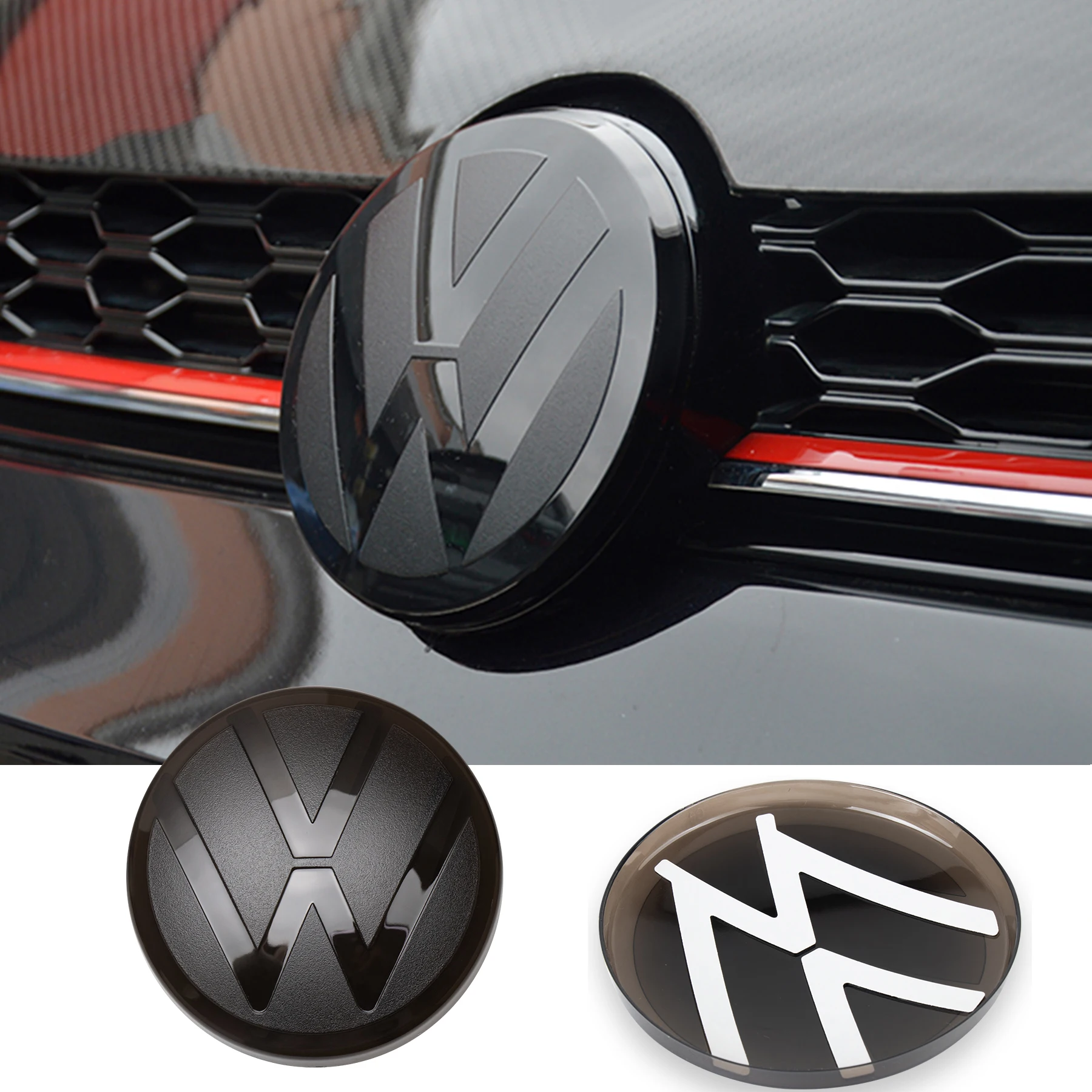 Car Modification Badge Sticker Front Rear Emblem Cover for Volkswagen VW GOLF6 MK6 7 MK7 7.5 MK7.5 8 MK8 Variant Polo 2013-2016