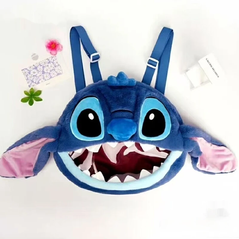 Stitch-rugzak Nieuwe pluche modieuze en schattige dameshandtas Veelzijdige dagelijkse reis Stitch-thema-cadeaus voor kinderen Meisje