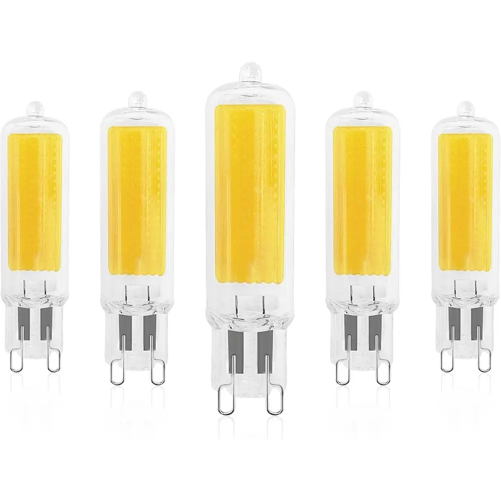 

G9 LED Bulb Dimmable 4.5W, 50 Watt T4 G9 Hgen Equivalent, 4000K Cool White, 450 Lumens, Glass G9 Bi Pin Base, 320° Beam Angle, E