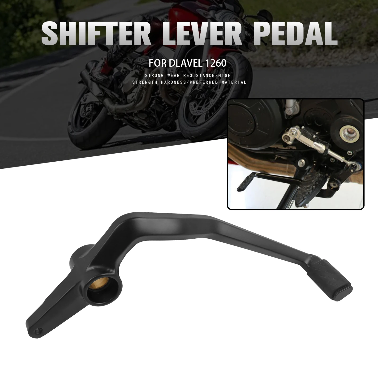 

For Ducati Diavel1260 S DIAVEL 1260S 2019-2021 2022 2023 Motorcycle Aluminum Rear Brake Gear Lever Foot Brake Lever Foot Pedal