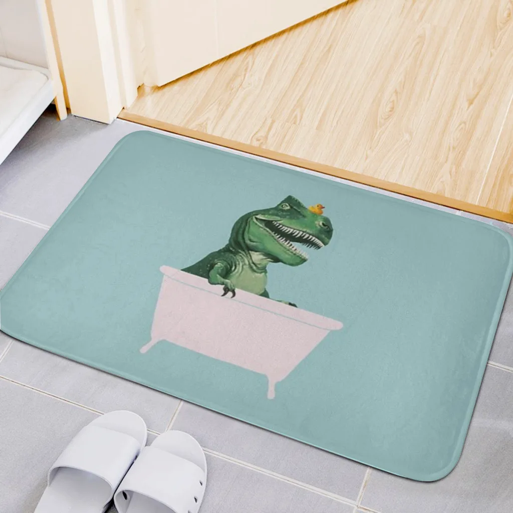 

Carpet Floor Mat Nordic Style Home Doormat Bathroom-Toilet Mats Bedroom Playful in Bathtub in Green Hotel Decor Mat Rug