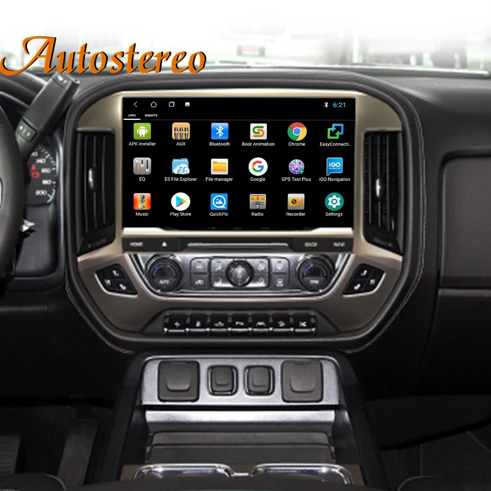 12.3 Inch Auto Stereo For Chevrolet Silverado 2014-2019 Android 10 6+128 Multimedia Player Car Navigation Radio Tape Recorder 4G