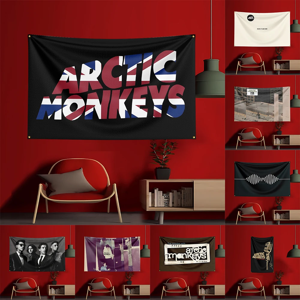 

3x5 Ft Arctic Monkeys#2 Band Concert Flag Polyester Printed Cars Flags Banner Tapestry for Room Garage Decor Concert Flag