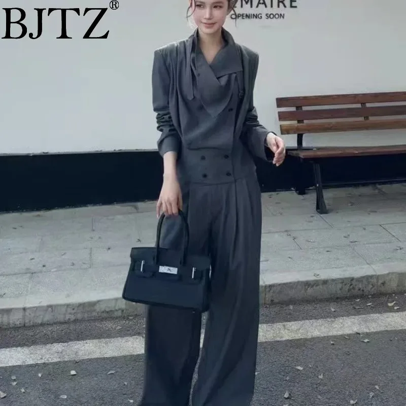 

BJTZ Design Sense 2025 Spring New Classic Design Sense Temperament Elegant Gram Female Niche Loose Button Coat T-shirt
