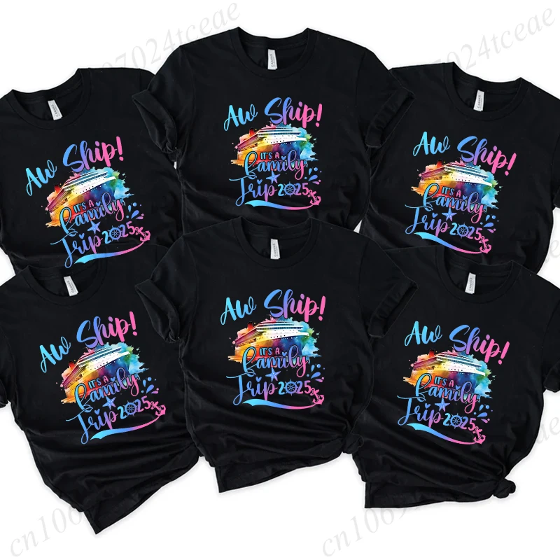 

Family Cruise 2025 T-Shirt for Men Women Cruise Squad T-shirts Family Matching Cruise Making Memories Together Tee Shirts