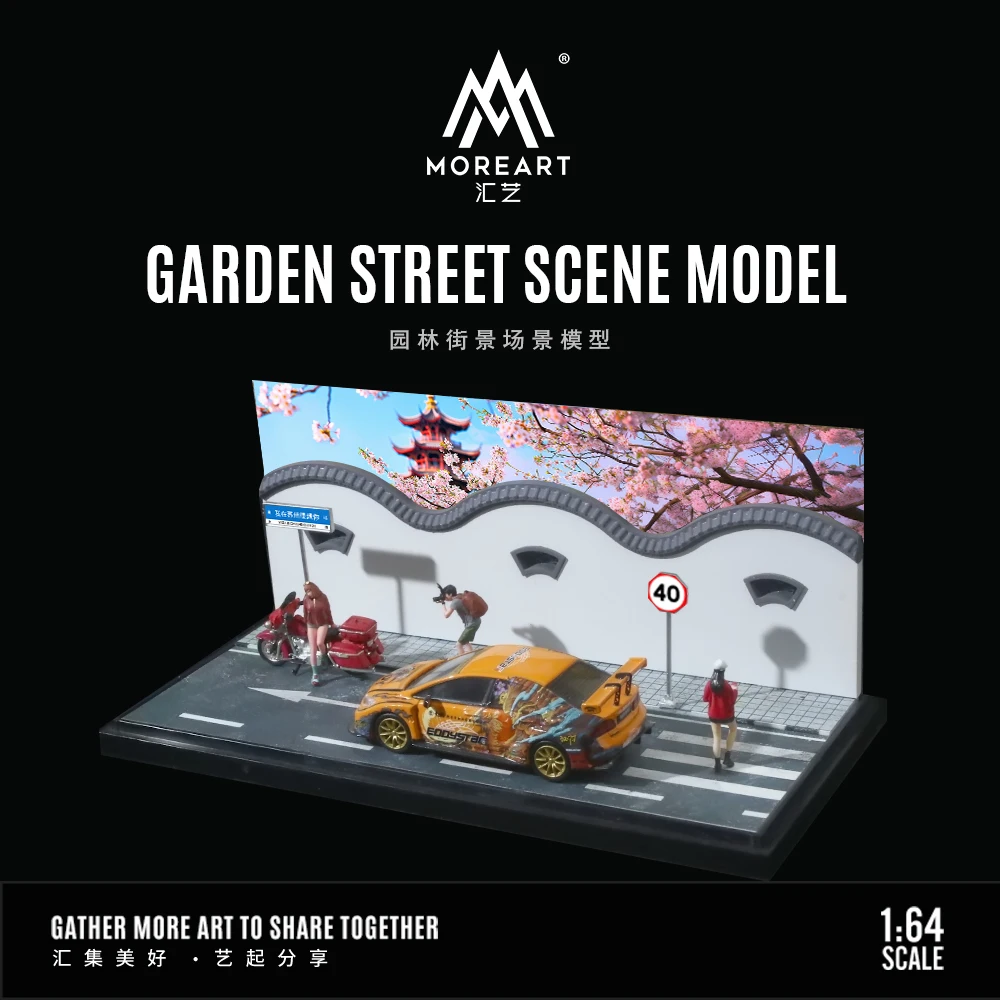 MoreArt 1:64 Landscape street scene model-With acrylic dust cover