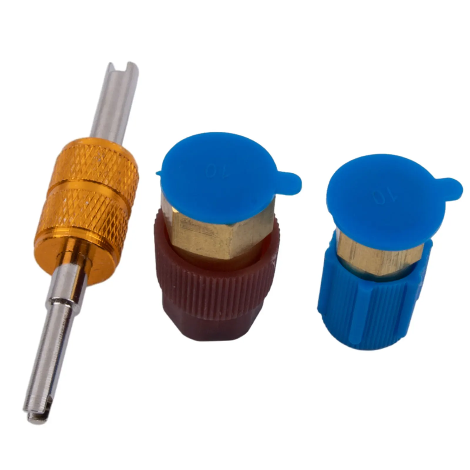 High Quality Car Auto R12 To R134A Kit Auto Repair Tools Port AdapterRetrofit 2 Pieces Air-Condition Filling Valve Fitting