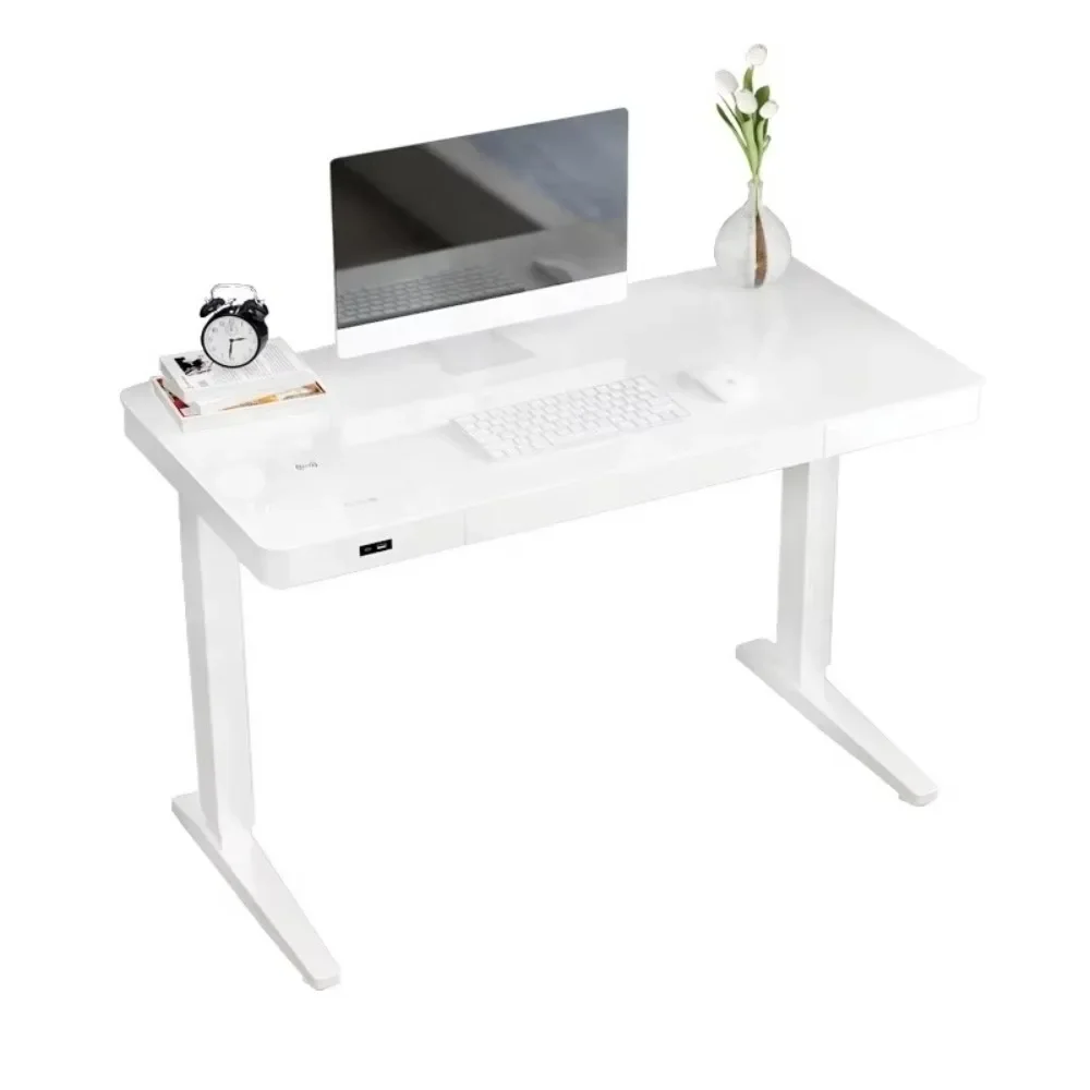 C-type computer desk electric adjustable height for modern office