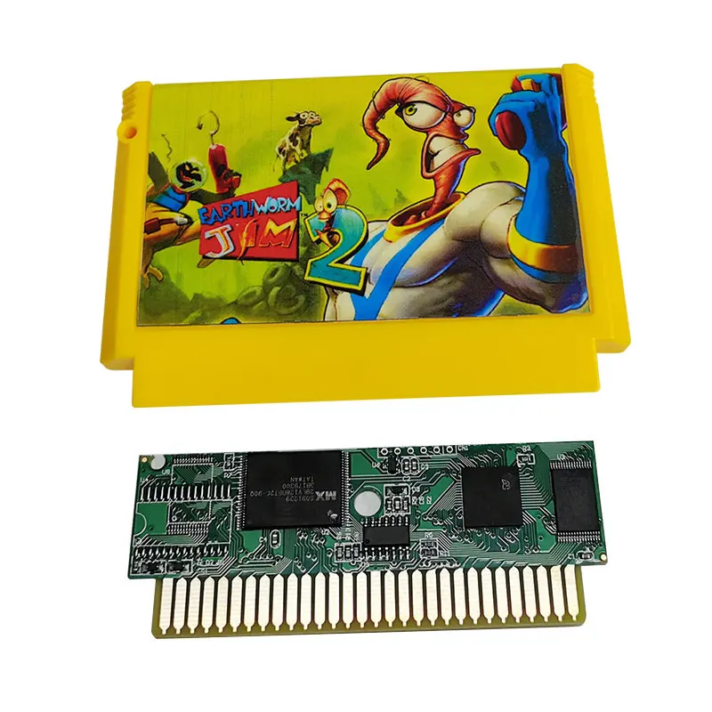 EarthWorm Jim2 FC 8 Bit Game Cartridge For 60 Pin TV Game Console