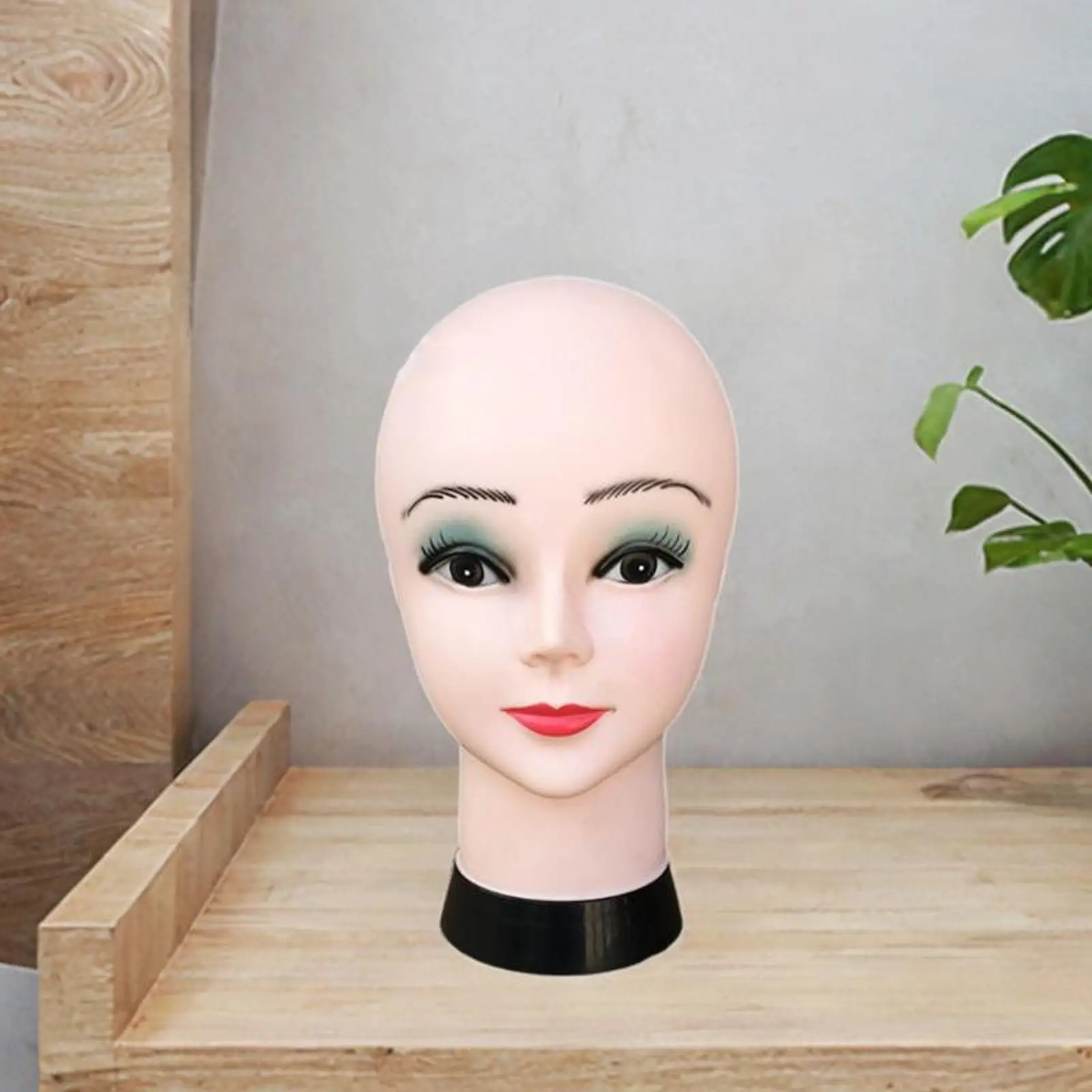 Female Bald Mannequin Head Hat Display Rack Sturdy Multipurpose Professional Wig Model Head Stand for Wig Making and Display