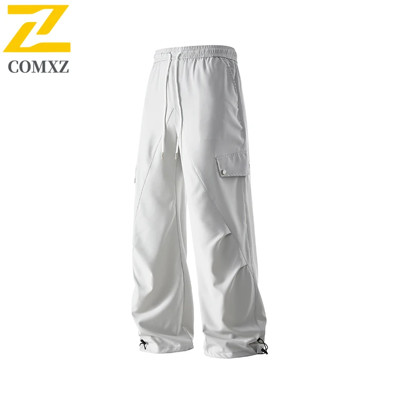 Pantalones utilitarios para hombre, estilo montaña, a prueba de viento, resistentes a las manchas, holgados, informales, para senderismo, Camping, otoño 2025,