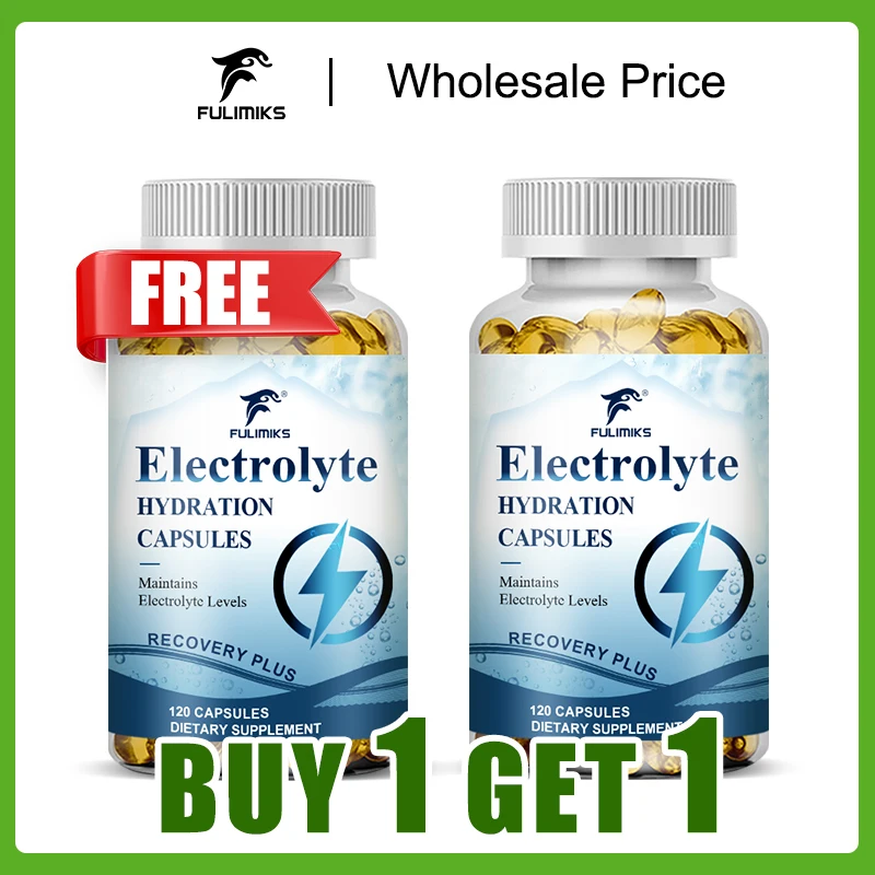 

Buy 1 Get 1 Free! Electrolyte Supplement, with Vitamin, Support Energy, Endurance and Hydration, for Good Health & Figure