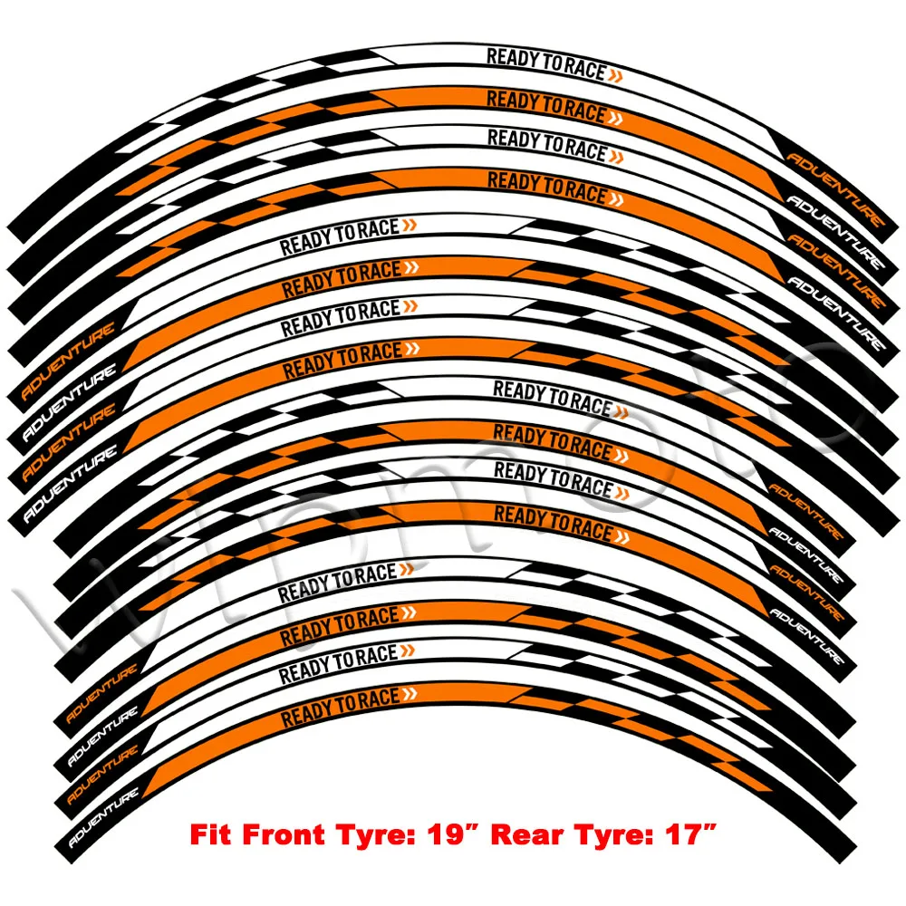 Reflective Motorcycle Accessories Wheel Sticker Hub Decals Rim Tape For SUPER 1290 ADVENTURE Adv 790 890 990 1190 1090