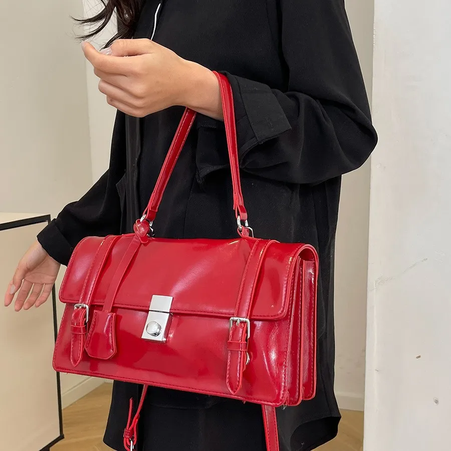 

Vintage Women messenger bags design PU leather ladies Handbag female Shoulder Crossbody bags female totes Elegant briefcase