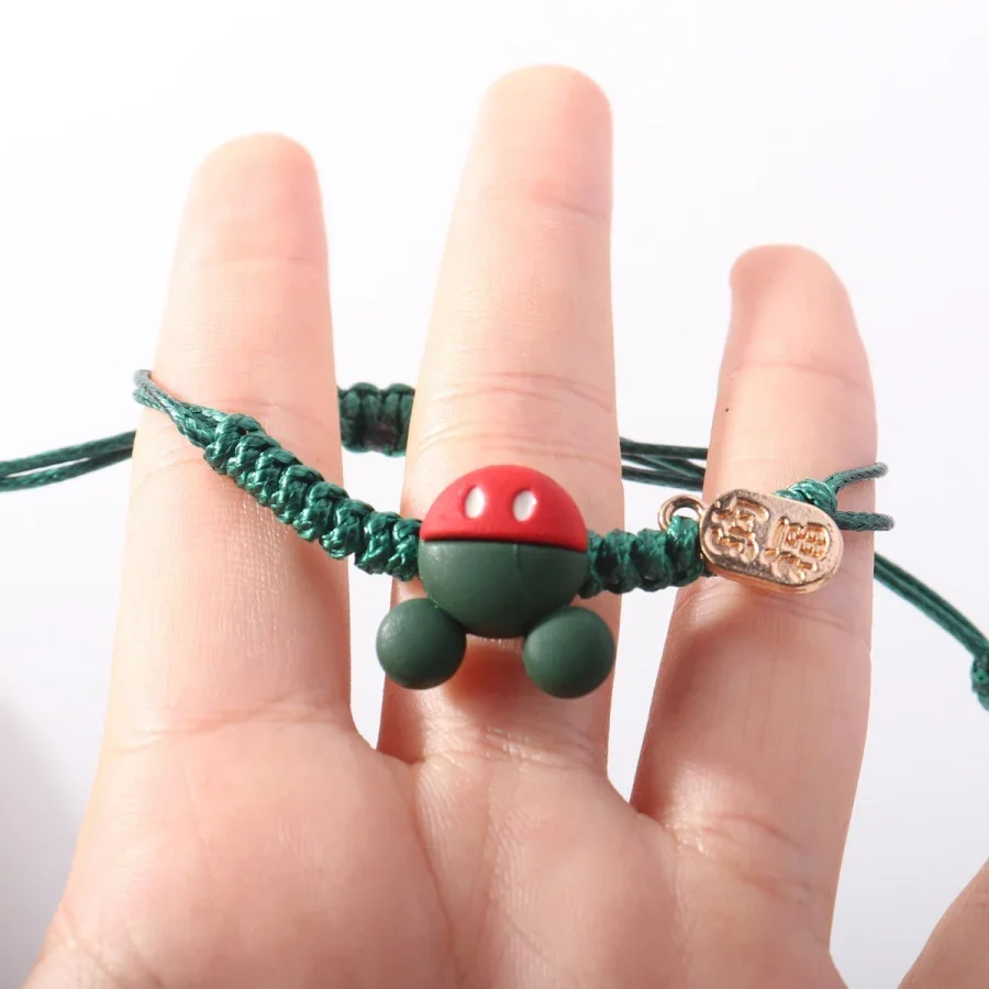 @Mickey Verstellbares Handgewebtes Polyester-Cartoon-Charakter-Charm-Armband für Paare Geschenk Festliche Party Reise Auszeichnungs-Accessoires – Detail 6