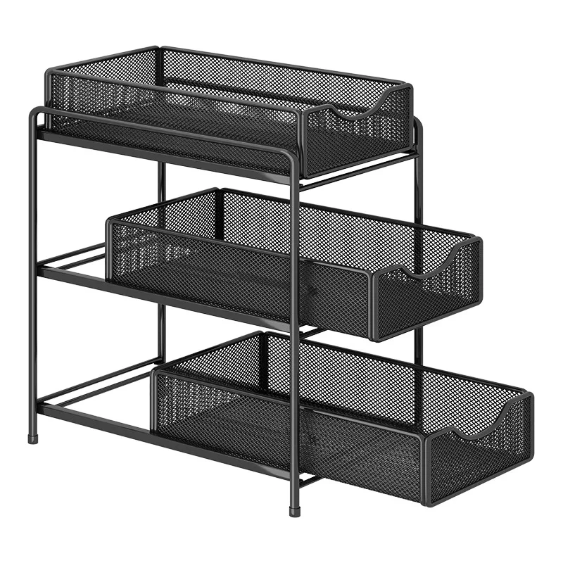 

Large Capacity Data Archive Storage Rack Office Workstation Package Holder Multi-layer Underdesk File Shelf