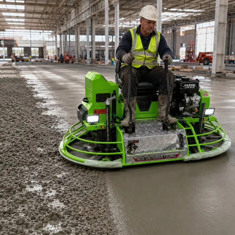 Riding Trowel Machine Customized Smooth Finish Ride on Floor Trowel for Parking Garage Floors with Wide Finishing Coverage