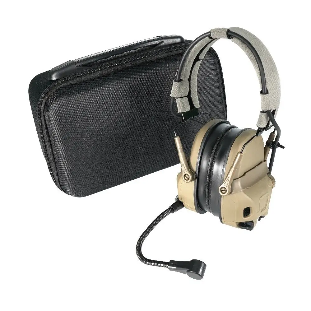 SPECPRECISION GEN6 Captador de som com cancelamento de ruído fone de ouvido tático NRR 31dB SNR 33dB fone de ouvido tático preto / verde / bronzeado