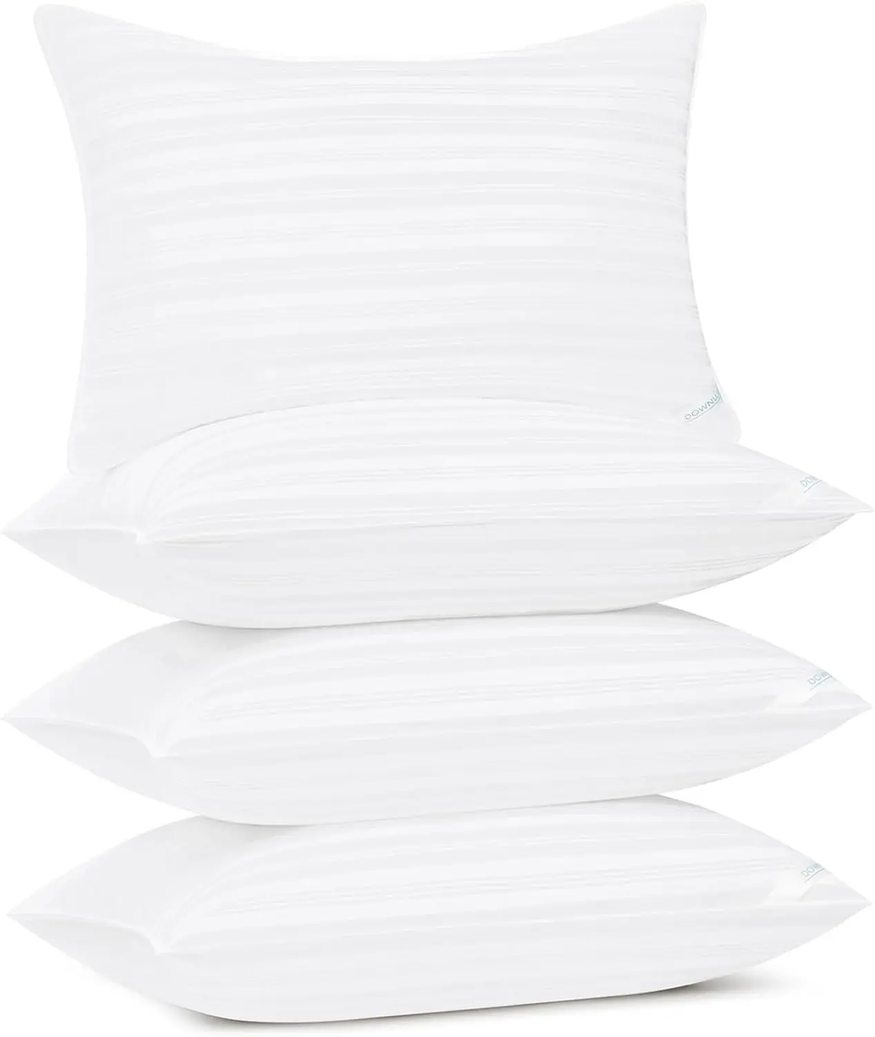 

Набор из 4 подушек размера Queen - Премиальные подушки с наполнителем, аналогичным пуху, для всех типов сна, белые