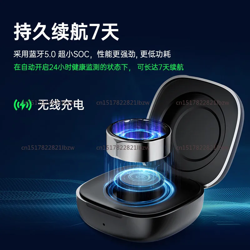 J-Style 2301A bloo d suga r VO2 Max smart health rings fashion custom black android smart ring for men women couple