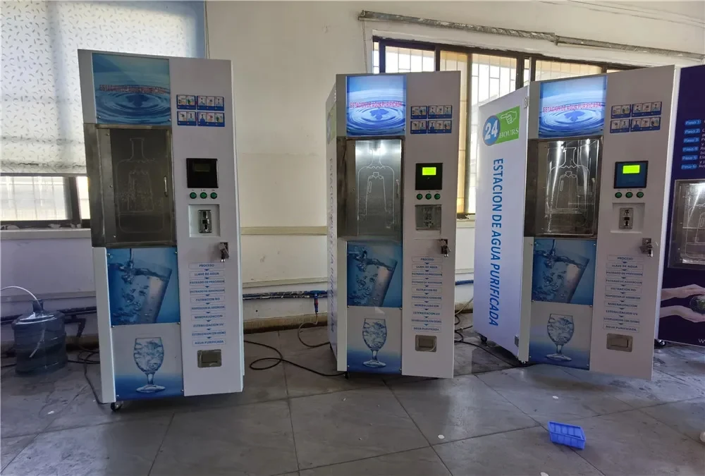 800gpd Coin Bill Credit Card Operated Purified RO Water Vending Machine Commercial Alkaline Water for Sale