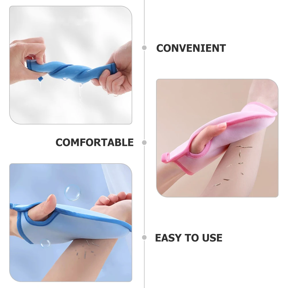 4 Uds guantes exfoliantes cuidado de la piel ducha exfoliante mujeres lavado para limpiar guantes exfoliantes Pva pulido limpieza