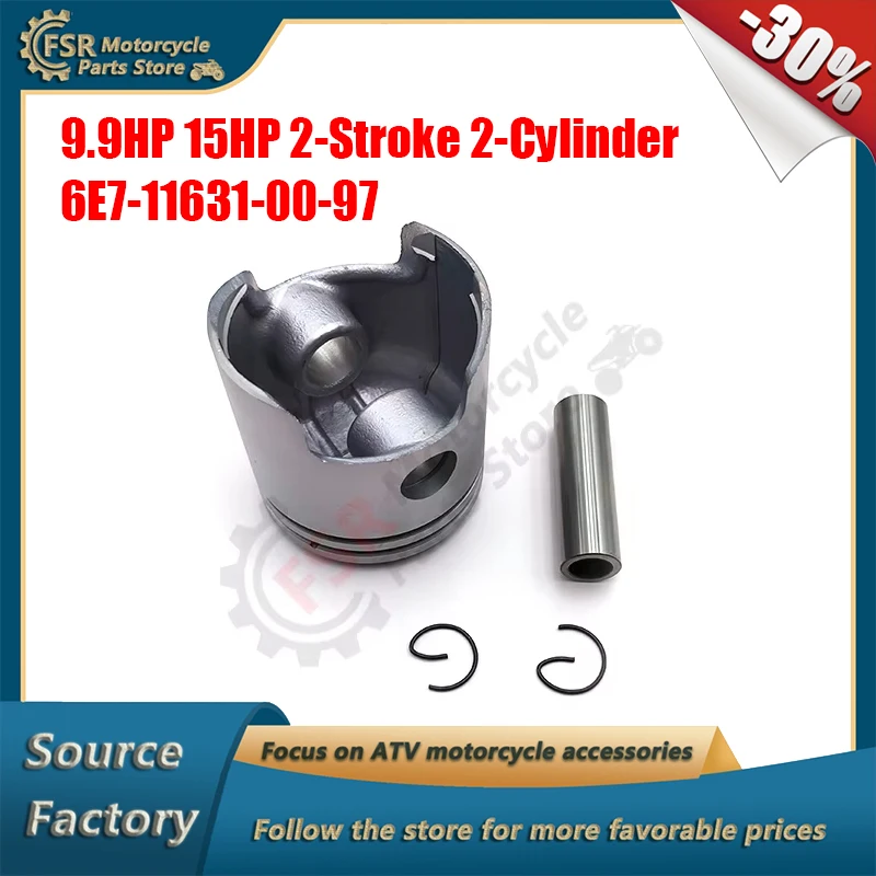 

Комплект 2-тактных 2-цилиндровых поршней 56 мм, 9,9 л.с., 15 л.с., подходит для Yamaha 761-7982M 7982T, Mercury Mariner и Sierra 6E7-11631-00-97