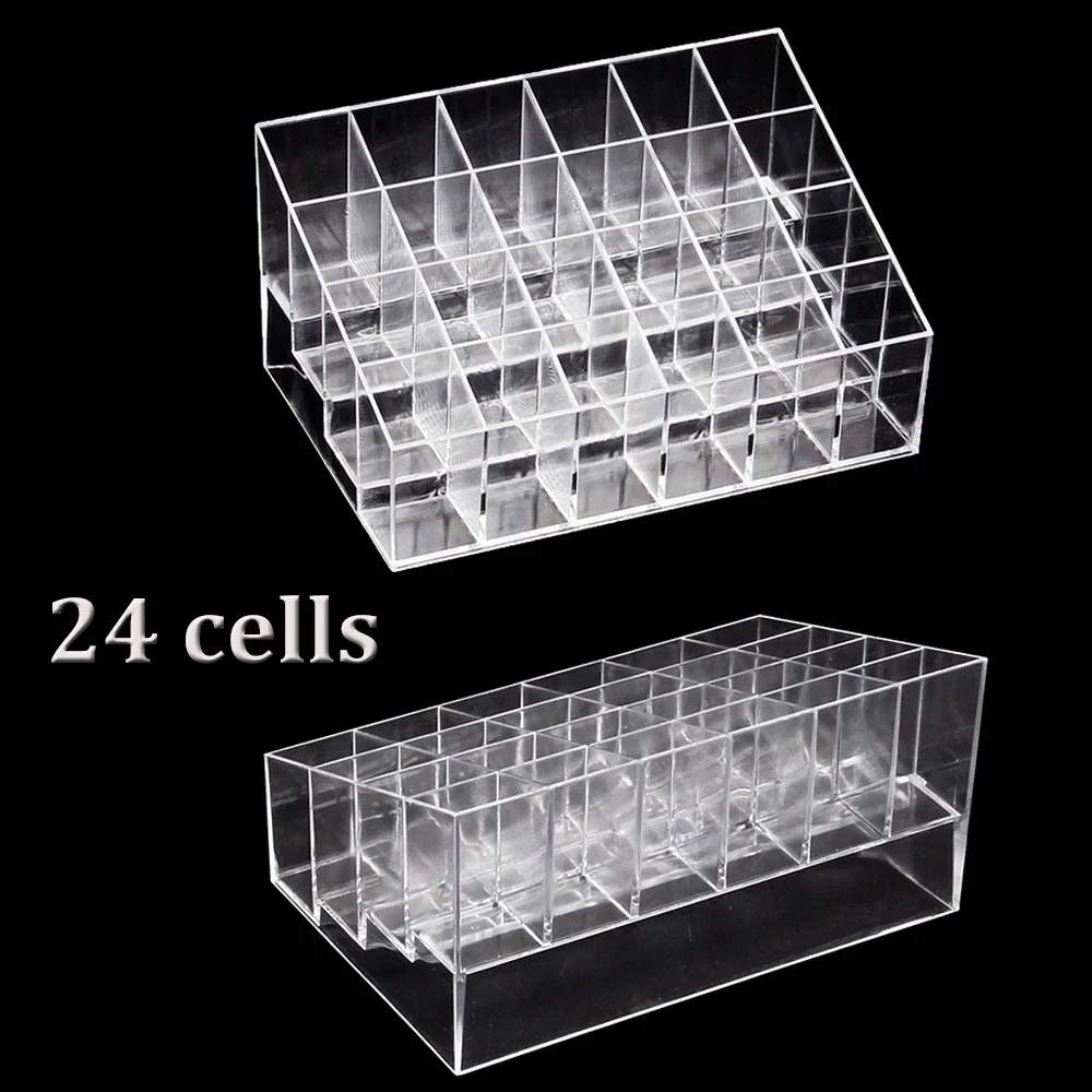 1pcs Empty Rack Acrylic Clear Tattoo Ink Display Stand Holder Cosmetic Lipsticks Manicure Organizer Storage Tattoo Accesories