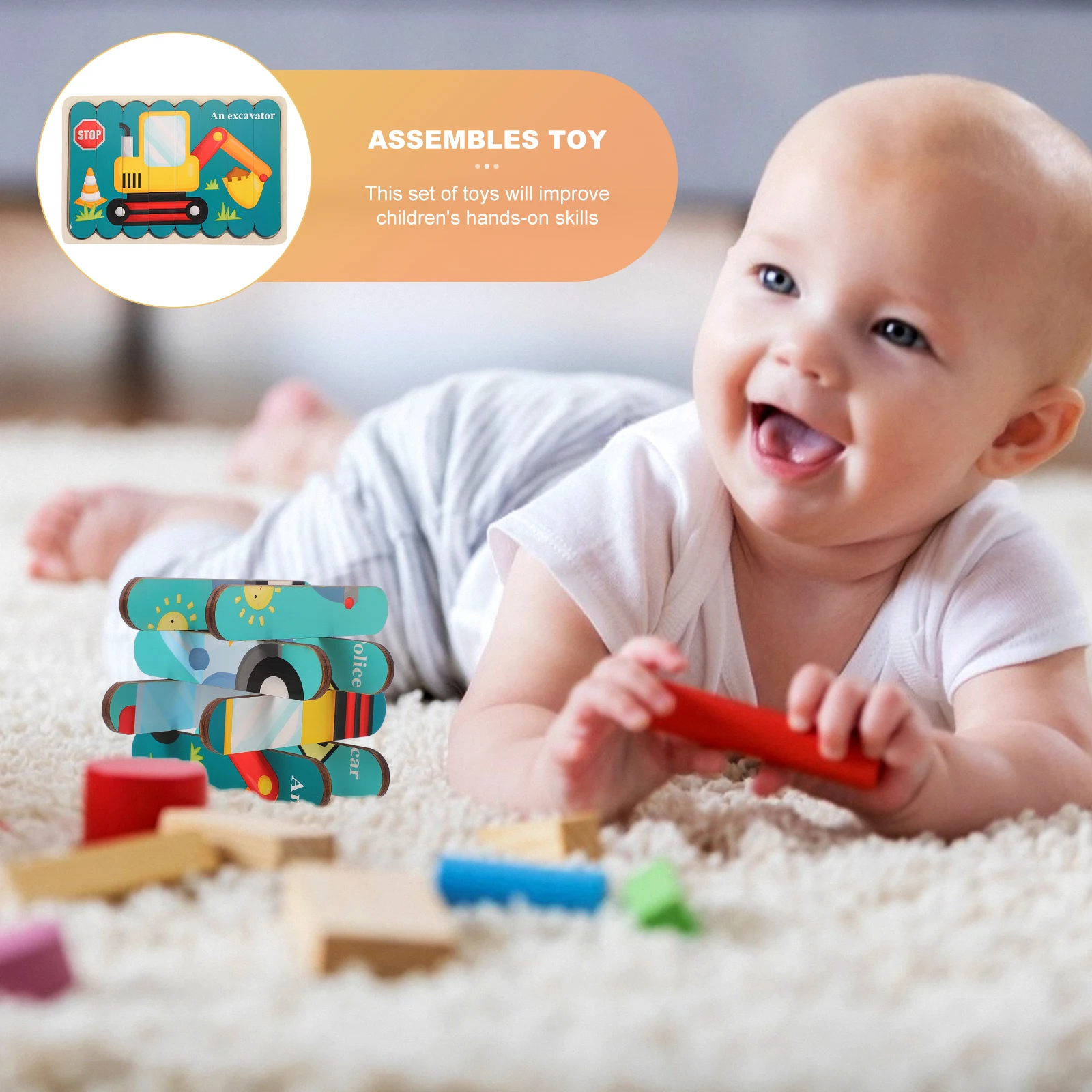 

Jigsaw Puzzle Early Learning Toy Education Toys Childrens Puzzles Cartoon for Kids