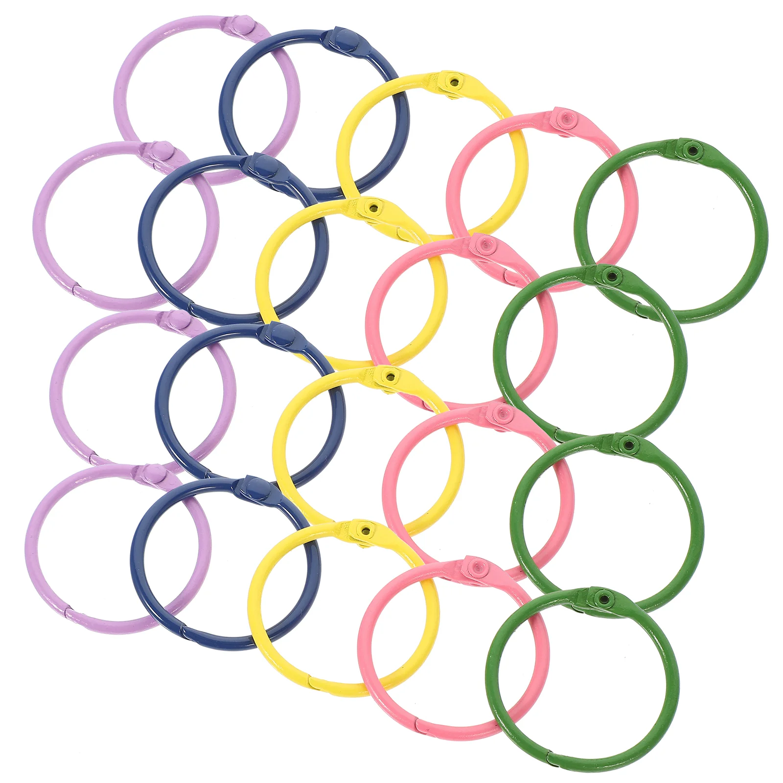 

50pcs Loose Binder Rings Loose Leaf Rings for and Crafts Scrapbook Book Binder DIY paper rings card rings