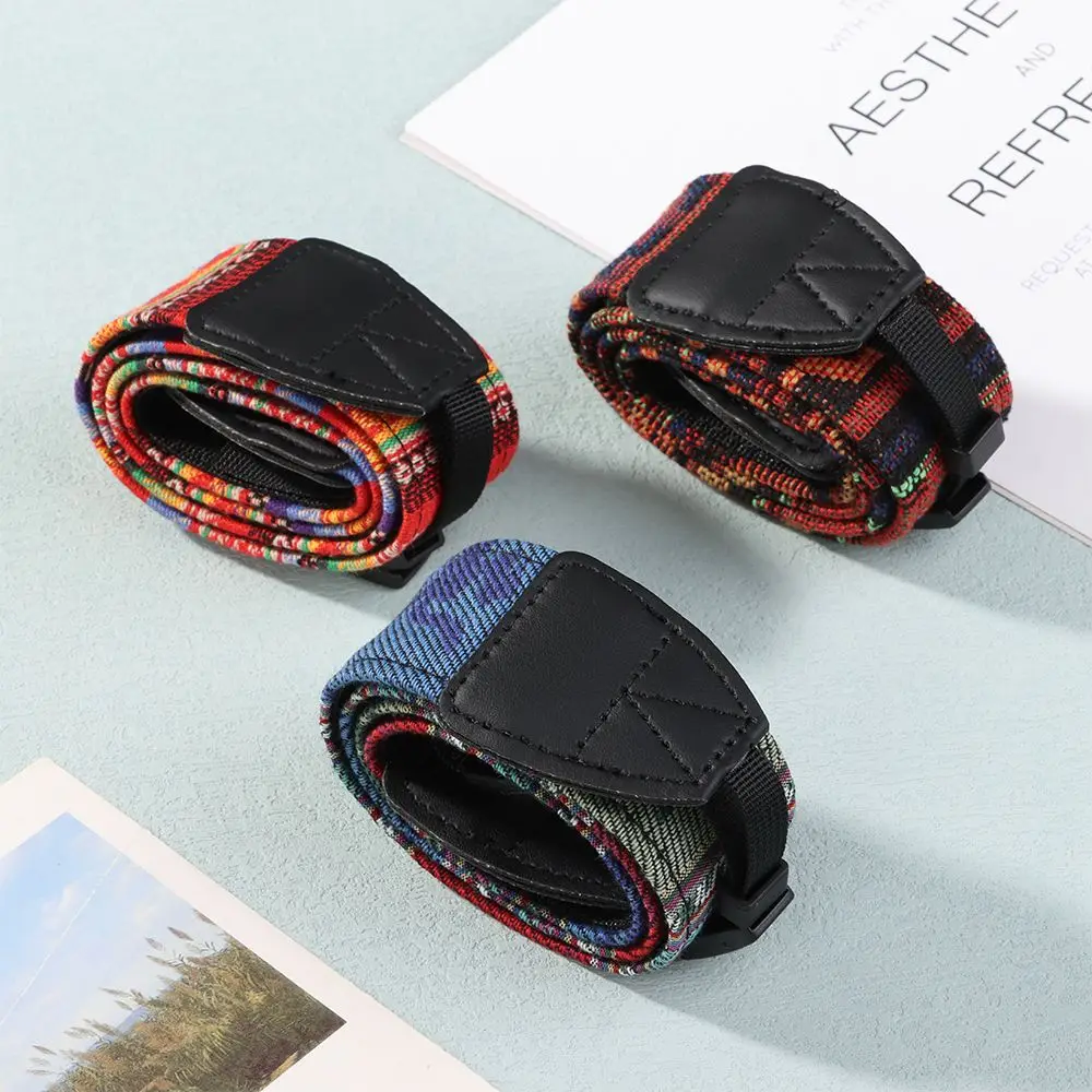 Retro Ethnischen Stil Kamera Schulter Neck Strap Multi-farbe Serie PU Leder Vintage Verstellbaren Gürtel Für Nikon Sony DSL/DSLR