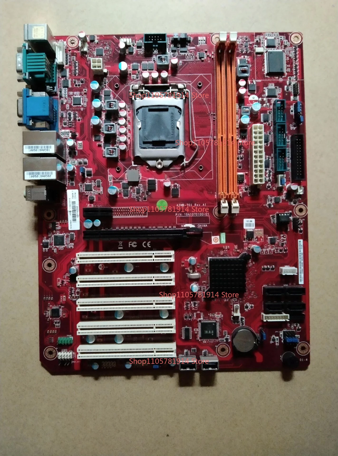 For Advantech AIMB-701/AIMB-701G2.REV. A1 H61.1155 IPC Main Board 6 COM Ports, Dual Network Interface Card