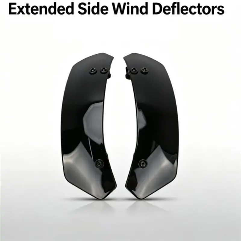 Reliable-Extended Side Wind Deflectors / Side Fairing Wind Spoilers For Harley Road Glide CVO ST Touring Motorcycles