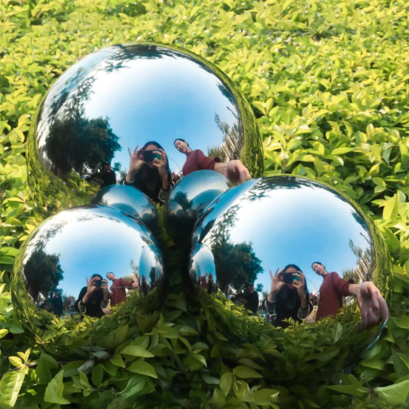 Diameter 16mm - 500mm 201 1.5 stainless steel hollow ball seamless mirror ball family courtyard interior decoration decoration