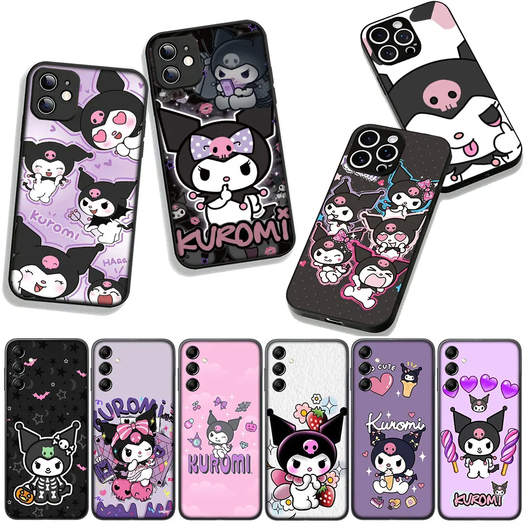 Обои Kuromi Lovely Case для Samsung Galaxy A12 A14 A31 A41 A50 A51 A6 A7 A70 A71 A8 A21S J6 M56 M06 M15 M16 Note 20 9 8