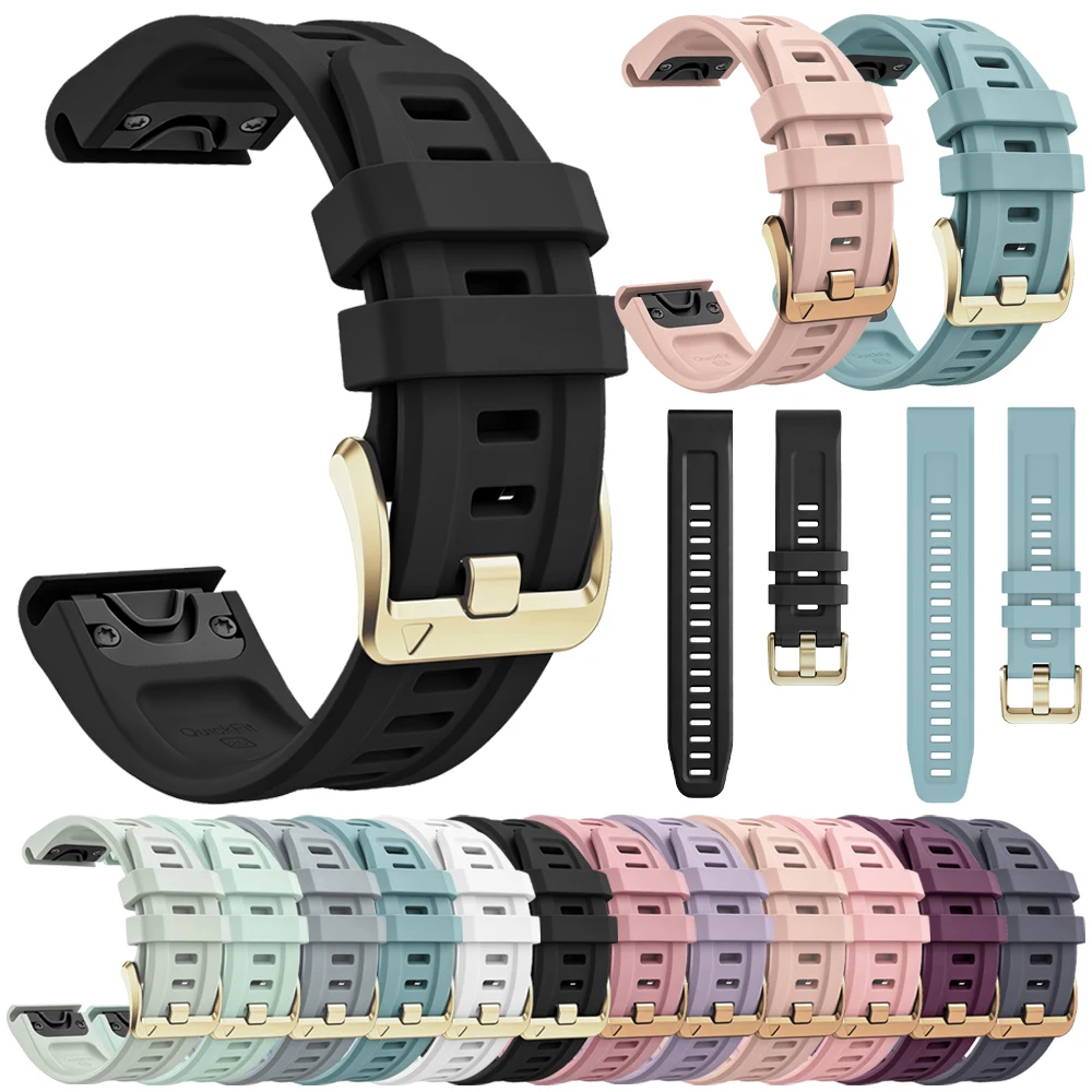 20mm Sport Silicone Strap For Garmin Fenix 8 9 9Pro 43mm Watch Band Fenix 7S 6S Pro Solar 5SPlus Epix Pro 42mm QuickFit Bracele