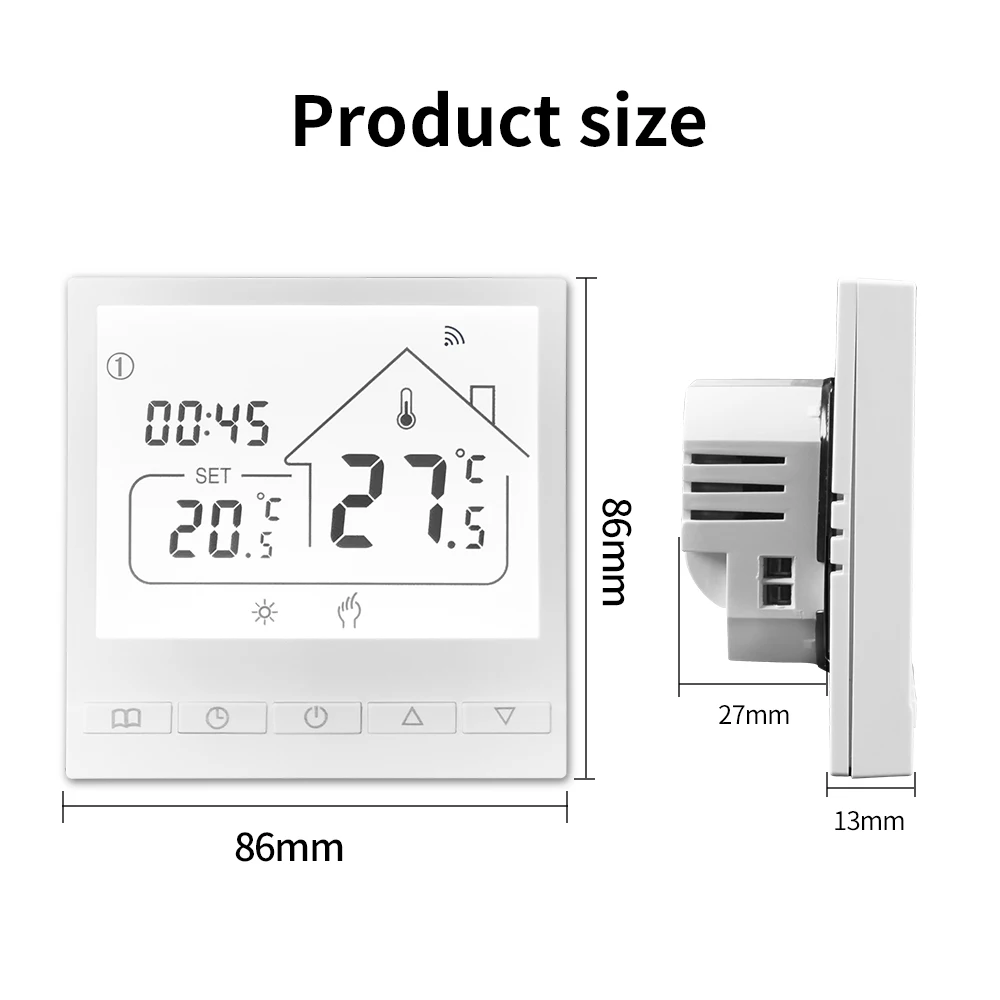 Tuya Smart WIFI Room Thermostat Water/Gas Boiler Electric Floor Water Heating Temperature Controller Google Alexa Yandex Alice