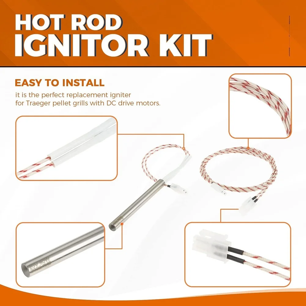For Traeger Pro 780 Grill Startup Component DC12V Igniter Rod For Outdoor Cooking As Shown Minimal Tools Installation
