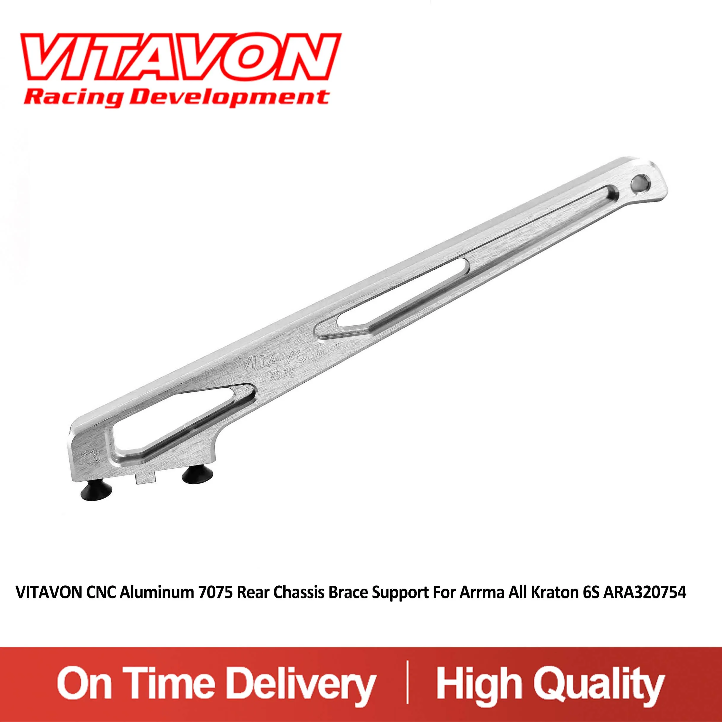 

VITAVON CNC Aluminum 7075 Rear Chassis Brace Support For Arrma All Kraton 6S ARA320754