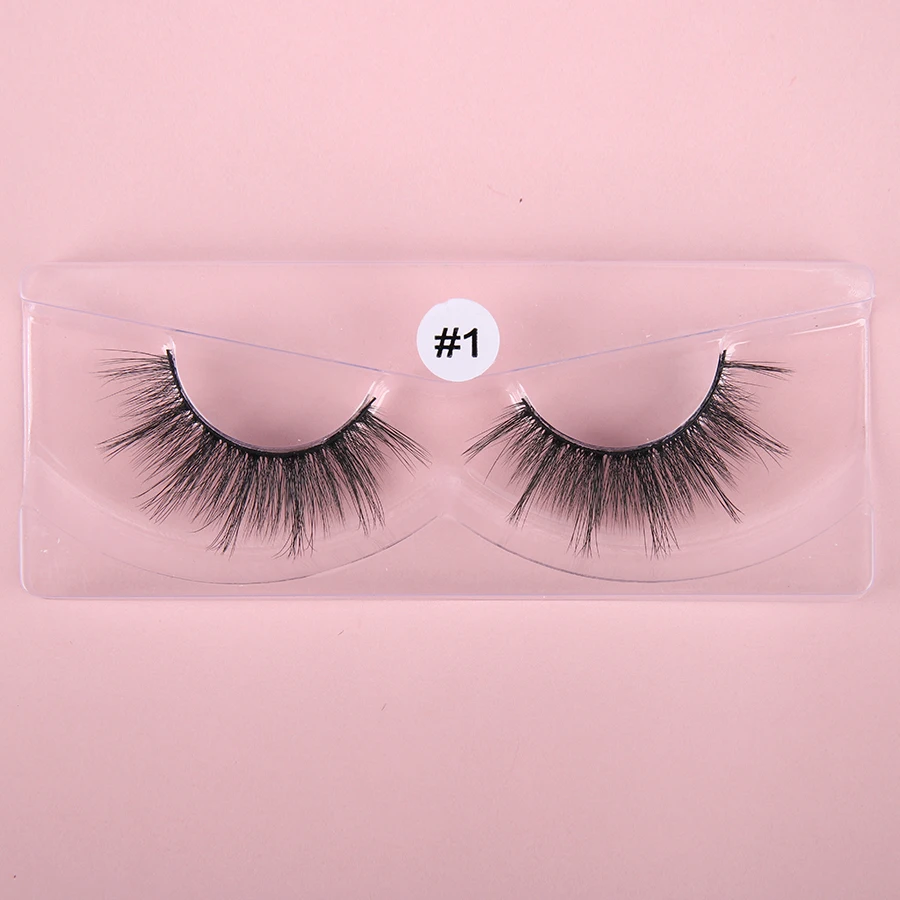 Bulk Wholesale Faux 3D Mink Lashes 100/500 Pairs Natural Eyelash Extensions Make up Tools for Beauty