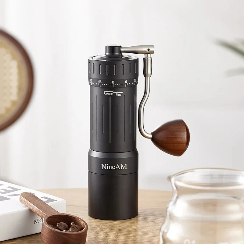 

NineAM M1/Pro Manual Coffee Grinder 2024 Newly Upgraded 48MM Stainless Steel Cone Burr Suitable for Espresso Kitchen Tools