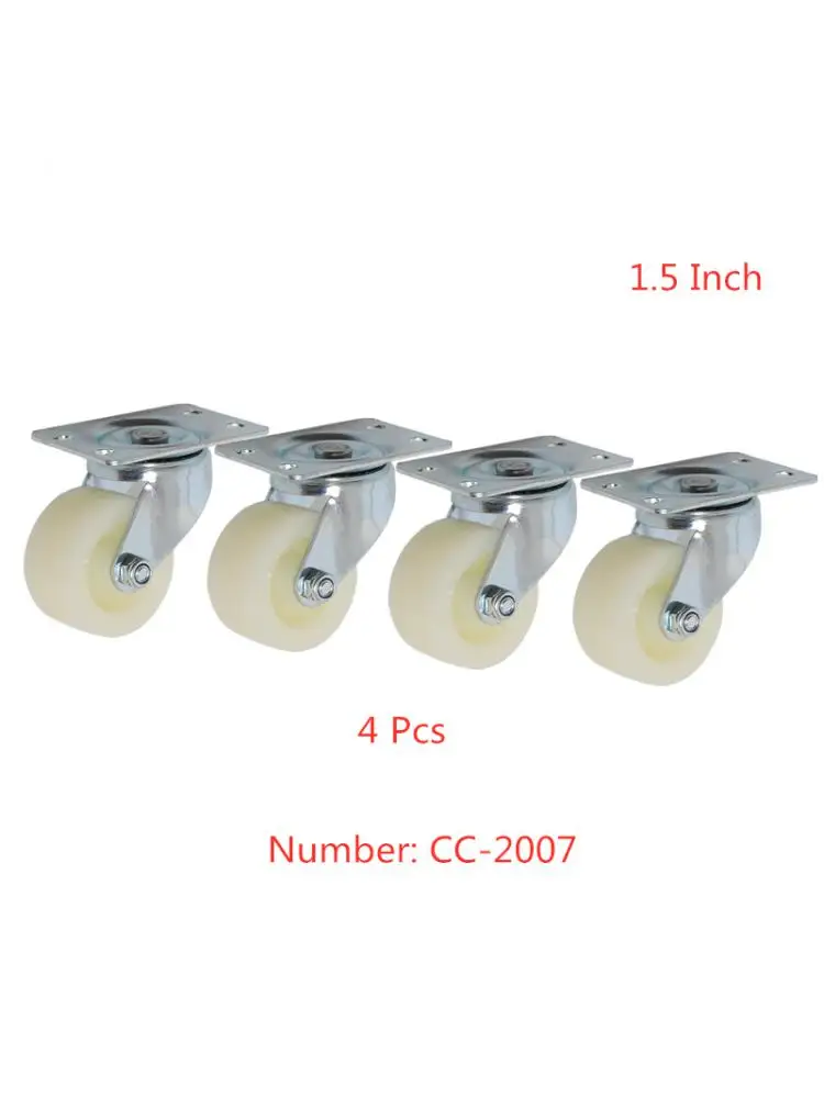 

4 Pcs/Lot 1.5 Inch Fat Caster Flat Universal Wheel Industrial Furniture Toy Car