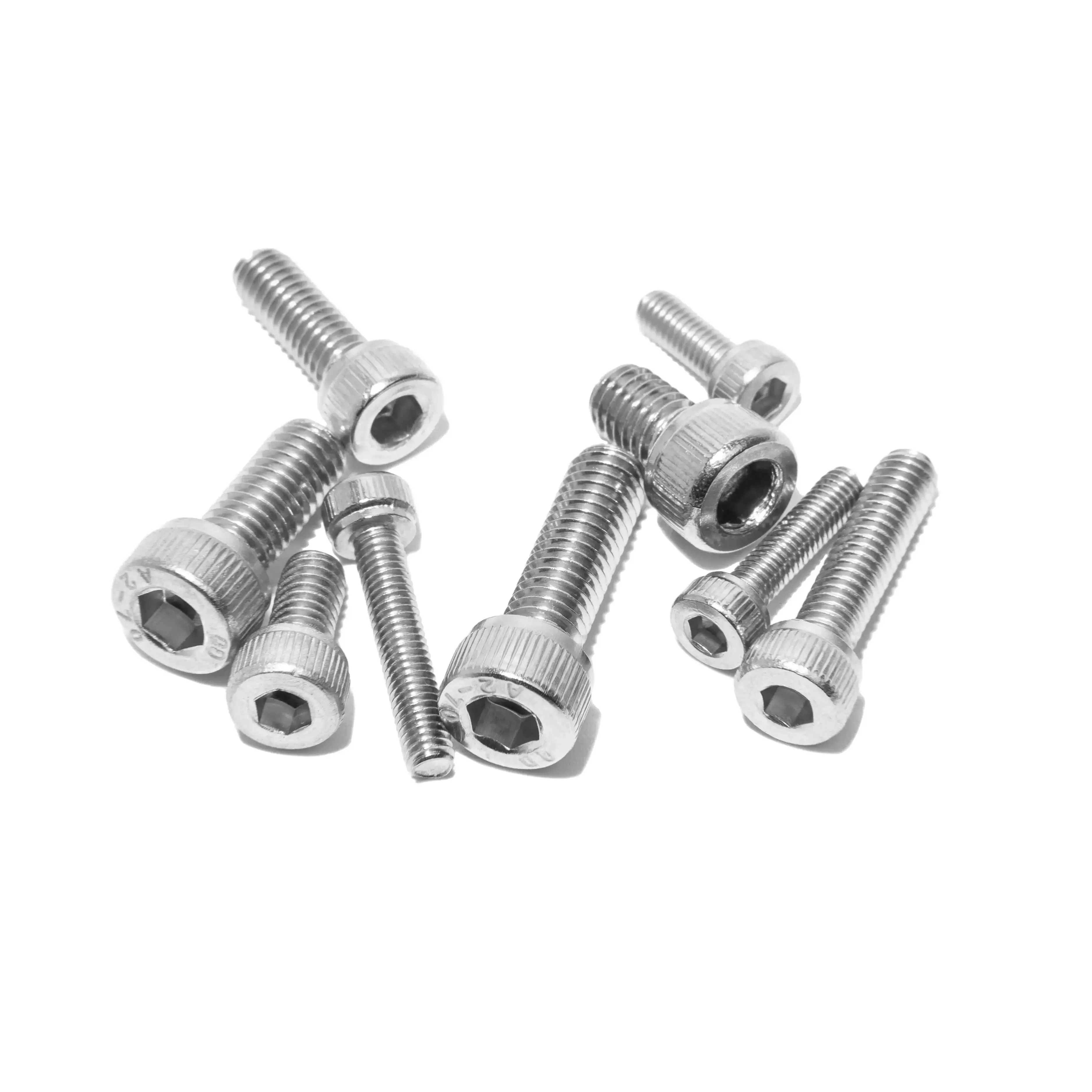 

M3 50PCS DIN912 Stainless Steel Cup Head Hexagonal Extended Cylindrical Head Bolt High Strength Screws