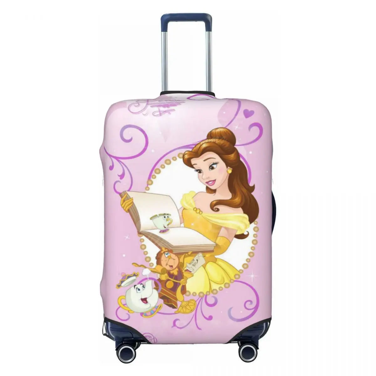 

Custom Beauty Anime And The Beast Luggage Cover Elastic Travel Suitcase Protective Covers Fits 18-32 Inch