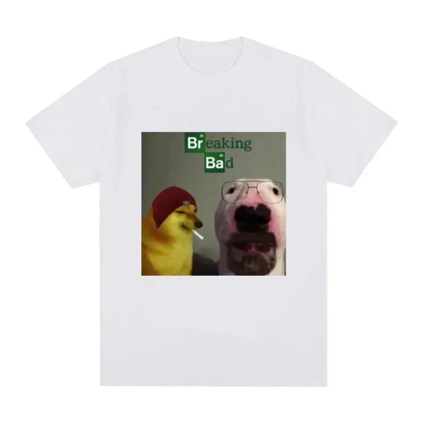 

Футболка с мемом «Во все тяжкие» для мужчин и женщин, повседневная, с забавным принтом, оверсайз, хлопковая, с коротким рукавом, уличная одежда