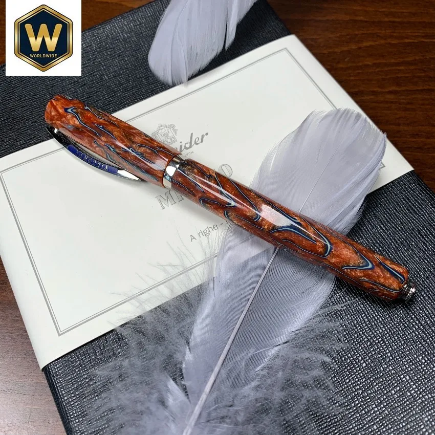 Italy Visconti Divina Elegance Fountain Pen - 18k Gold Nib, No-Skip, Anti-Rust Clip, Beautiful Office Writing Gift