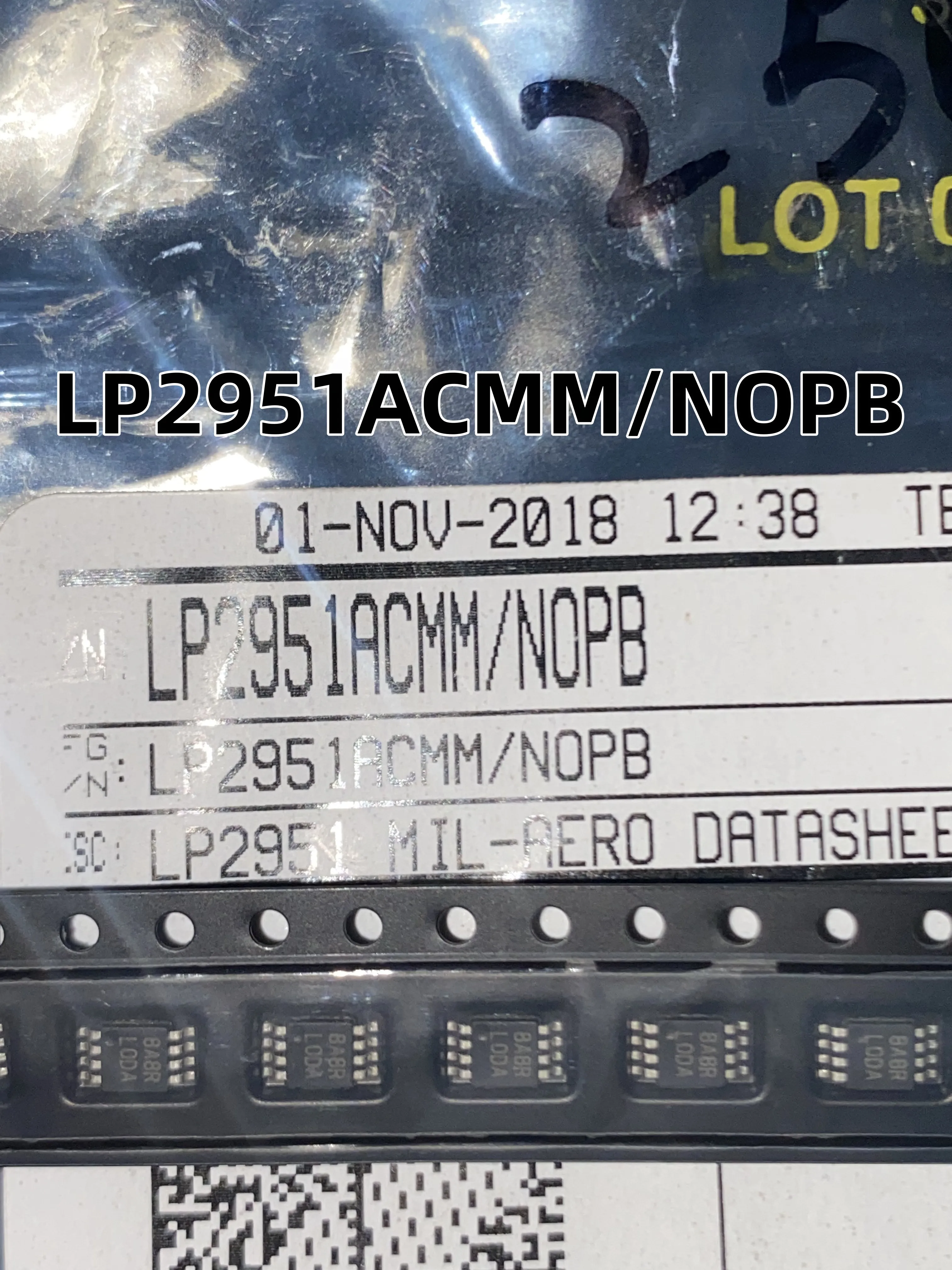 

10шт LP2951ACMM/NOPB 18+ MSOP8