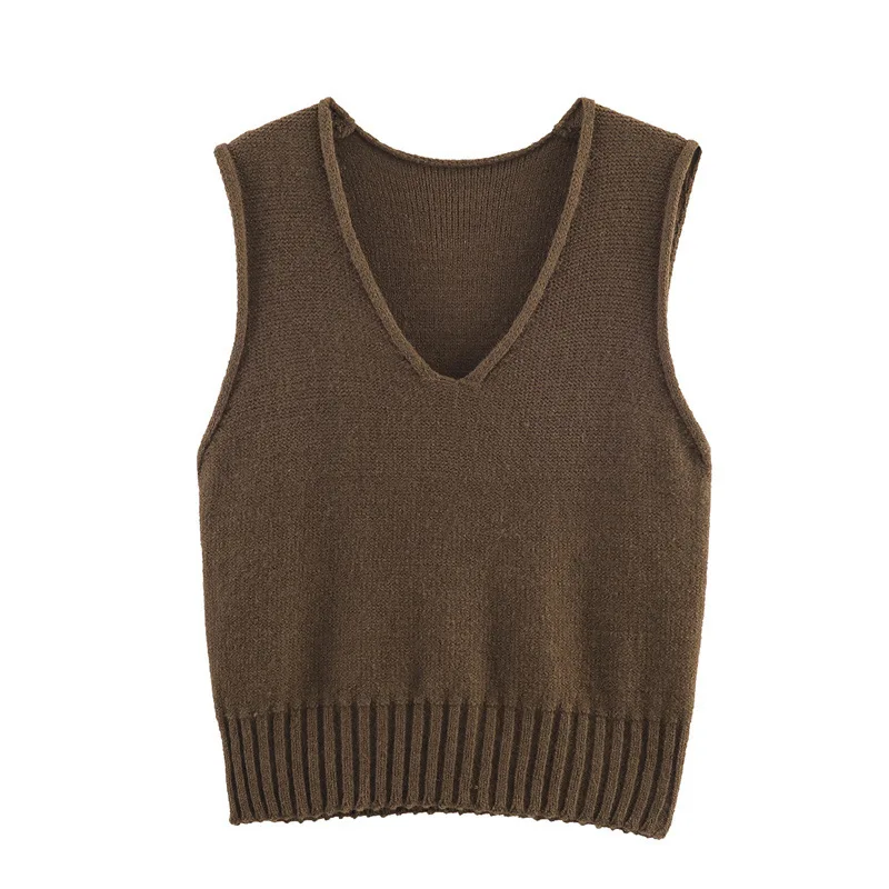 Autumn New Women's Fashion Casual Loose V-neck Vest