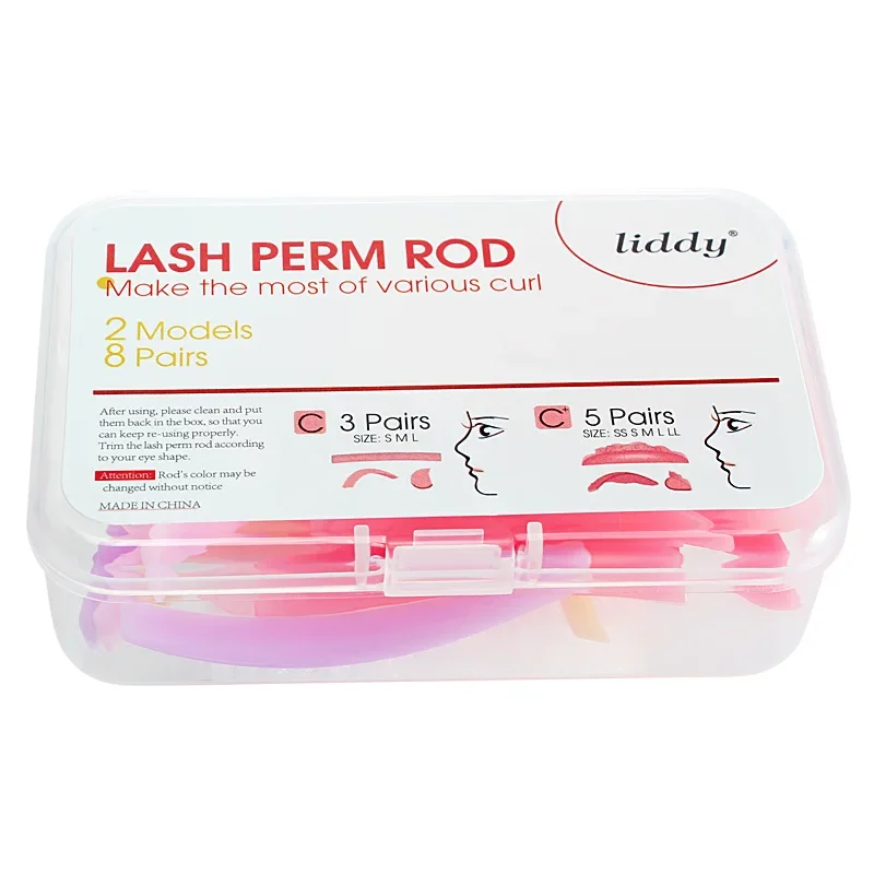 8 paia di silicone ciglia finte curling patch ciglia perm pad asta applicatore ciglia accessori per il trucco forniture per l'estensione delle ciglia