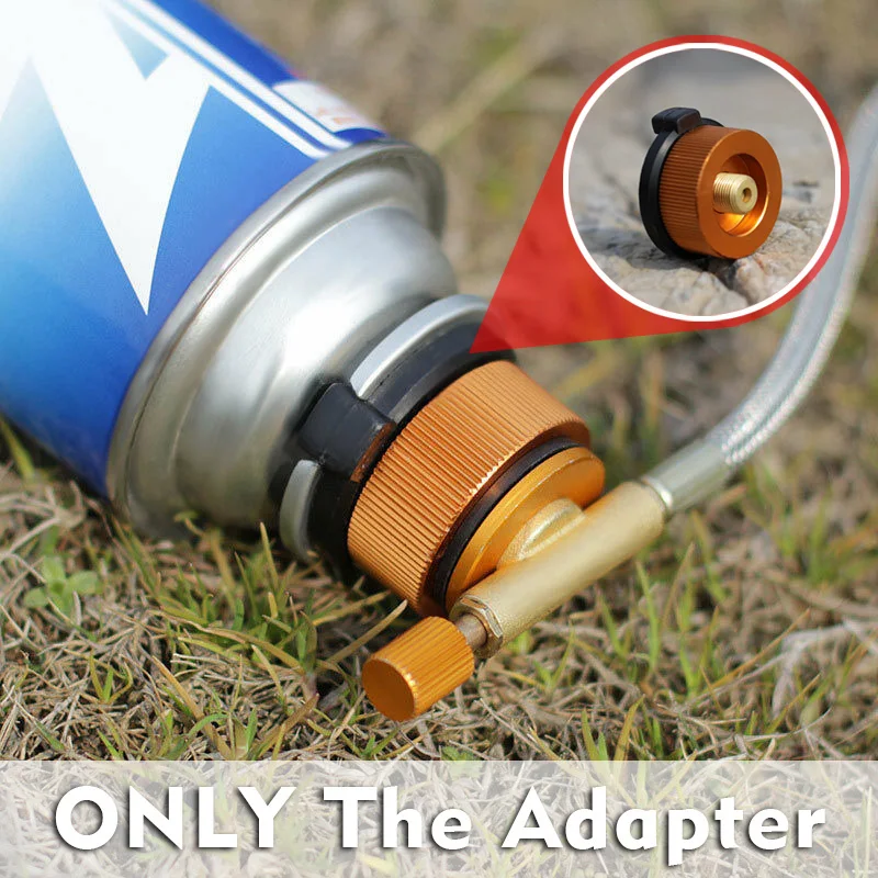 1*Camping Cans Adapter Picnic Split Burner Cartridge Gas Fuel Canister Stove Cans Adapters Converter Head Outdoor Tools 28x42mm